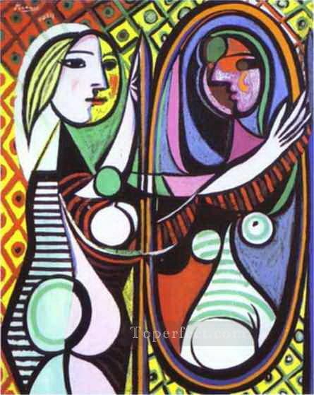Girl Before a Mirror 1932 cubism Pablo Picasso Oil Paintings
